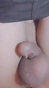 Cute Gay Asshole Squirt with a Eggplant