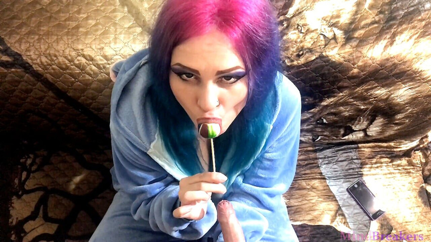 Emo Girlfriend Sucks Lollipop and Something Else in Stitch Cosplay (MindBreakers) Emo Girlfriend Sucks Lollipop and Something Else in Stitch Cosplay (MindBreakers)