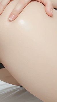 Křehká Femboy Futa pomocí králičího vibrátoru při hlazení