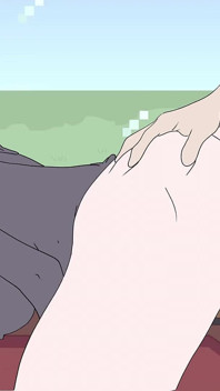 Ender Chan wytrysnął od Steve'a! Minecraft Hentai Cartoon Porno