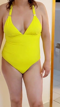 I Film My Stepmother Putting on a Bikini so I Can Masturbate While Watching.