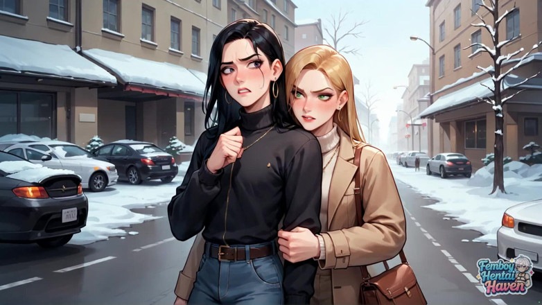 Femboy Hentai Haven: Transvestite Thrills on City Street's Anal Bliss XXX!