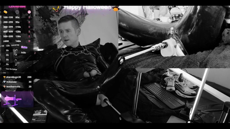 Roman Heart: Getah Halloween Black N White