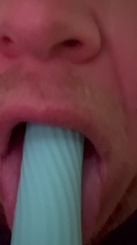Sucking in Slow Mo - Dildo