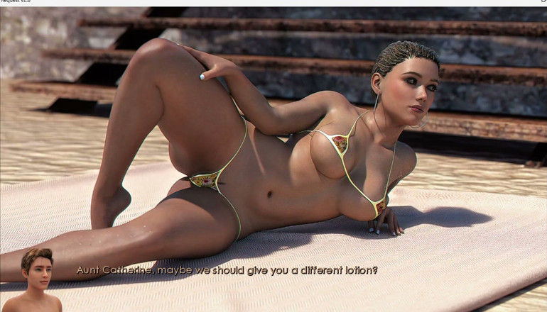 XXX Games Bunk: Prośba specjalna - Gameplay - Roleplay - Murzynka MILF nosi micro bikini i...