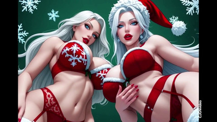 Hot girl dancing: Santa Claus Sexy Pose Sfw verze (ai Animation)