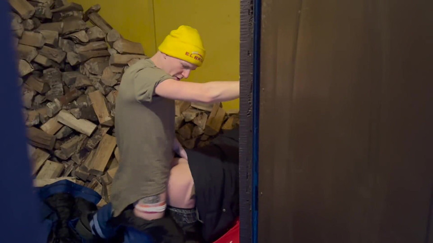 455 Twinks Fuck in the Barn in Winter, and Stepdad Spies on Them (Falcon Al Gay Porn)