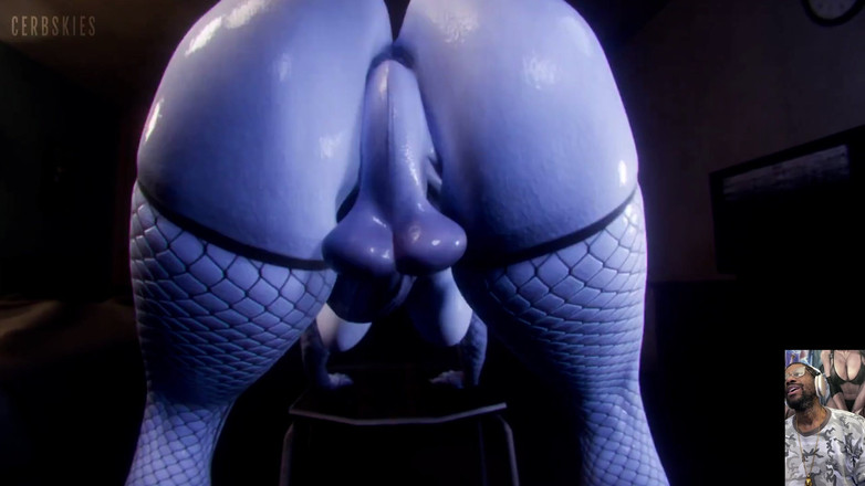 L6RD7BLU3 FUTA: Enorme vedova thicc transgender twerka il suo cazzo, vedova scopa...