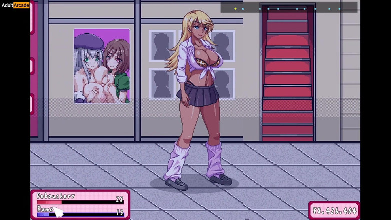 LewdArcade: Profesoară curvă goală pe strada publică - Domnișoara Kyoko vrea să...
