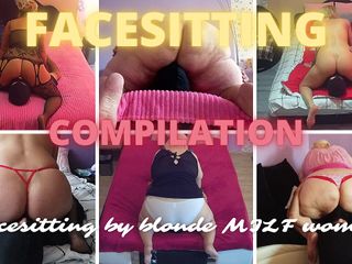 Worshipped by Alex: Facesitting compilation by blonde MILF women
