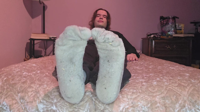 Miss Dimples: Nobinary spolubydlící tě nutí čichat jejich ponožky, zatímco hladíš! - Ponožky JOI
