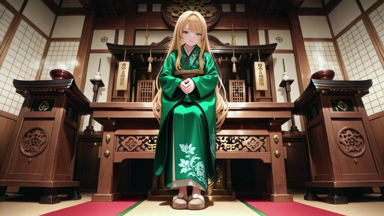 Tay Swift X: Lazy Japanese Corridor Morning, She Breathes Heavy Touching Her Chest...