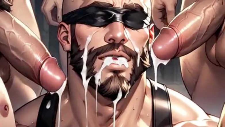 Real narrated fantasy Hentai: Ai Generated a Passive Gay Men Sucking Big Dicks and...