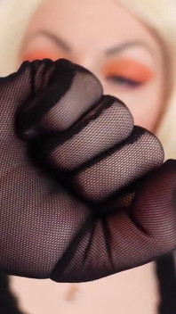 Asmr: Mesh Gloves. (no Talking) Hot MILF Slowly Sfw Video