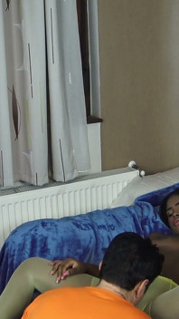Ebony Barbie Colored Pantyhose Pussy Licking