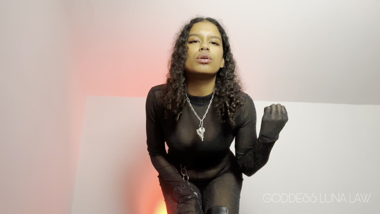 Goddess Luna Law: Stroke to My Shinny Nylong - Femdom Goon JOI