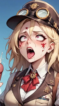 Goggle-Hearted Gasm Steam Punk City Menjerit