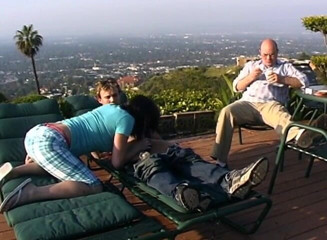 Best Pornstars: Amazing brunette slut sucks big cock and enjoys this outdoor...