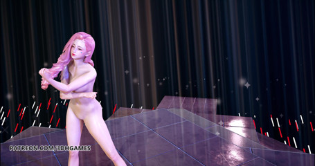 3D-Hentai Games: Wisin & Yandel - lider Seraphine'nin seksi striptizini takip et