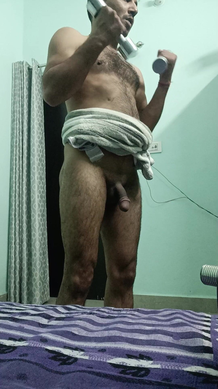 Rajasthani-old-lover: Indian desi Man sex și spectacol la pantofi de duș și Masterbation