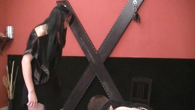Mistress Lady Jenny: Tormenting in new leather boots 02.