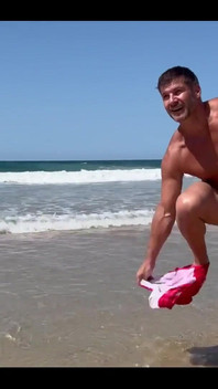 Work the Quads and Abs with Front Kicks Nude Workout #