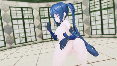 Mona Genshin Impact Hentai Nude Dance Mmd 3D - Blue Hair Color Edit Smixix