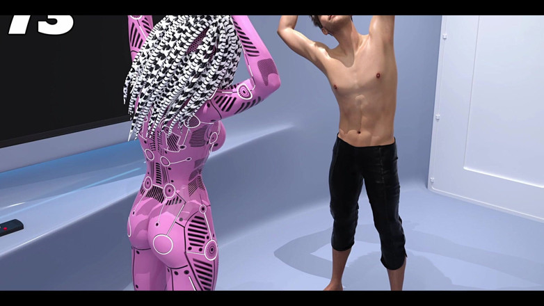 AVN Teller: 우주에 좌초 - Ai Robot과 함께하는 섹시한 요가