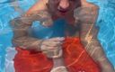 Fantasy Couple XXX: Минет, дрочка, камшот под водой в публичном бассейне