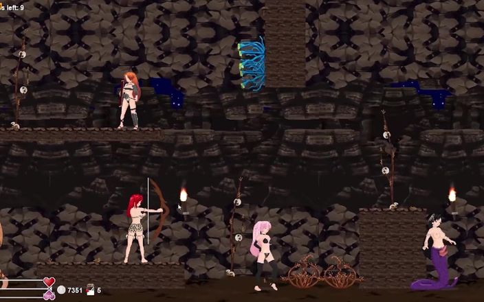 LewdArcade: Angel Marielle Side Scroller joc porno transsexual, partea 06