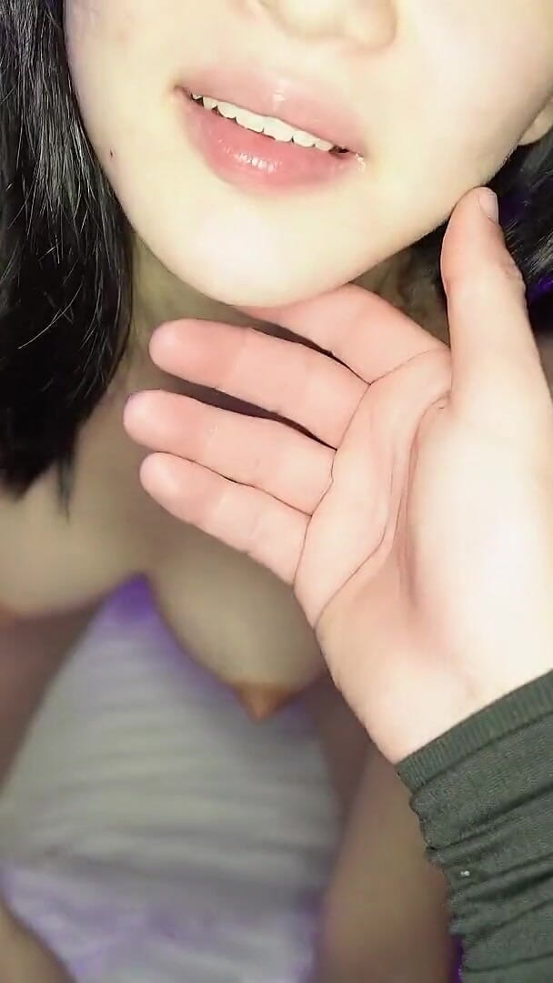 Kris Baumer: Tiny Chinese Girl Gives Big White Cock a Blowjob for...