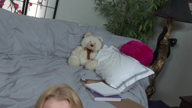 Giving A Handjob: Nerdy Babe Chloe Cherry POV Style Handjob After College