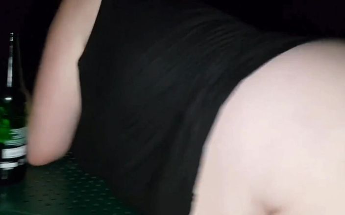 Real homemade BBW BBC porn: BBC Outdoor Anal Pounding Spanking My Booty with a Belt