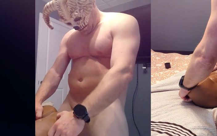 Bald Daddy: Balddaddy muscle nevlastní otec hřebec šuká a domnoží černou kundičku