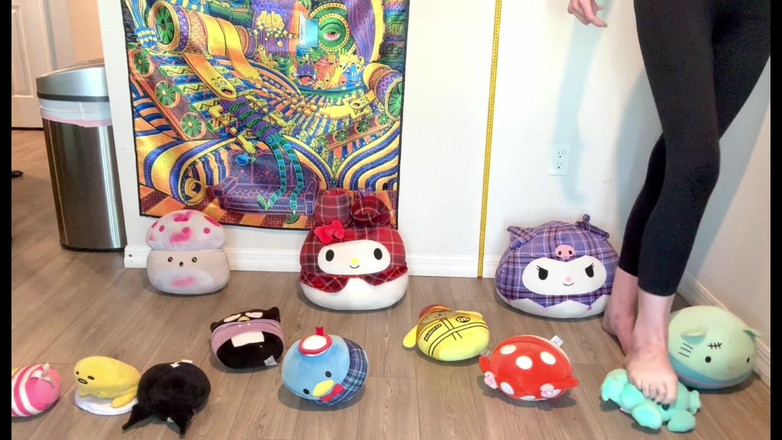 Peppermint Giantess: Plushie Stomp - velikost 16 nohou Stomping plněné hračky kolekce