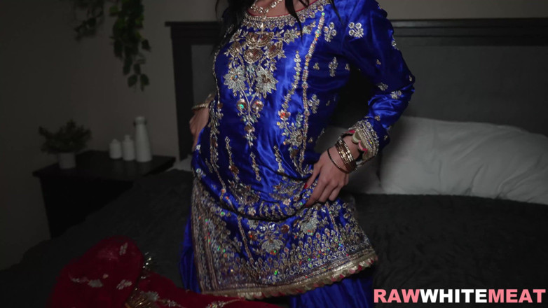 Raw White Meat: Indian Babe Begs for a Deep Bwc Creampie