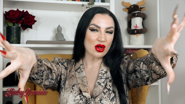 KinkyDomina: Rumänische lehrerin bezaubert dich mit ihrem roten lippenstift