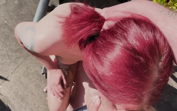 GeileDEERN: Blowjob Ends with a Fuck on the Terrace