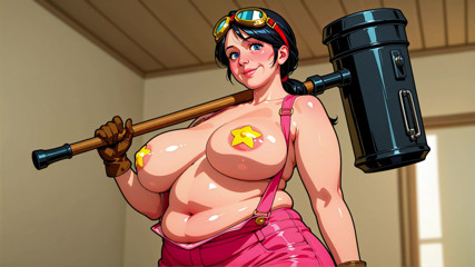 AI Porn: Hammer Time Ai Ženy Pózují kozy ven