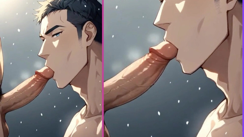 Real narrated fantasy Hentai: Ai menjana lelaki gay pasif menghisap batang besar dan meleleh!