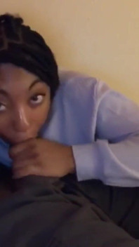 The Happiest Time Is When I Have His Big Black Dick in My Mouth Like and Subscribe Throat Goat