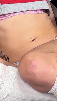 They Shouldn't Leave Her Alone with Stepdad! Innocent Stepdaughter Taboo Pussy Rubbing