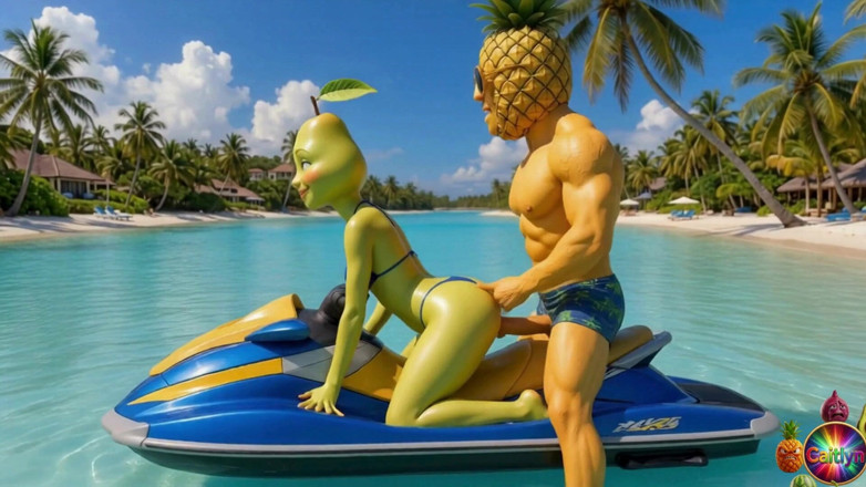Caitlynvx: Episode 4 - Cute Pineapple Girl and Sweet Avocado Man Sharing Gentle...