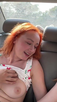 Nun Foung Lush Toy in My Car! the Best Sex with Stranger