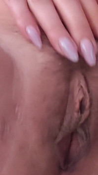 Hot MILF Fingering Her Hairy Pussy