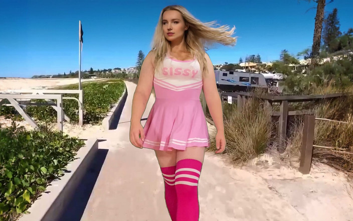 Lucas Nathan King: Procházka roztleskávačka Shemale Crossdresser