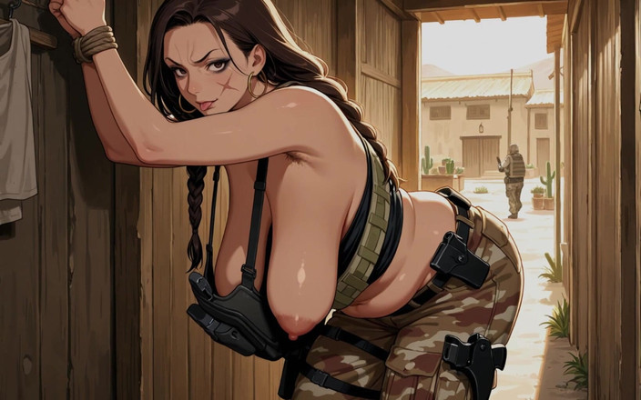 AI Porn: Military Babe XXX