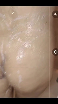 MILF in shower - real phone footage