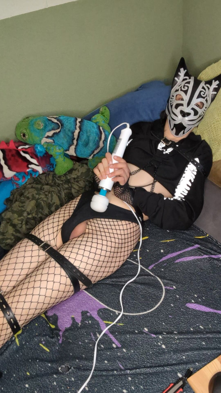 AJ_the_catgirl: Edging with Wand 2