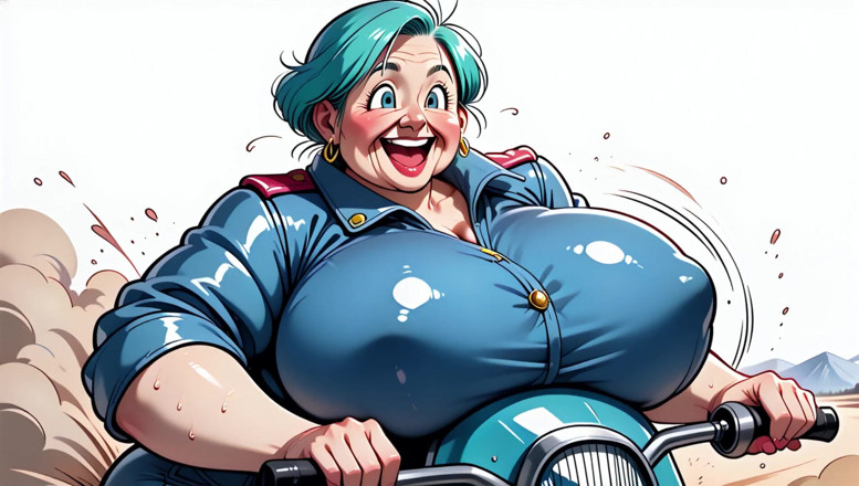 AI Porn: Bulma Fanart'ın ilham kaynağı iri güzel kadın dijital sanat seti